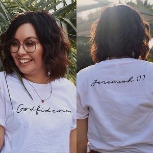 A fresh white shirt you can wear with Godfidence!